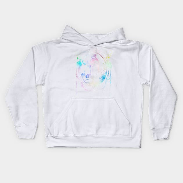 Floral Maiden In Rainbow Kids Hoodie by SaintReclusia